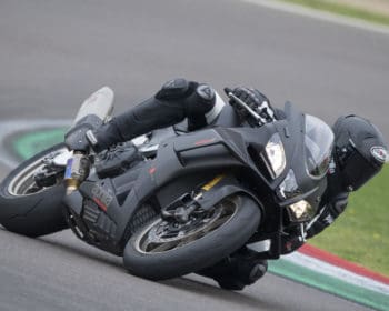 Max Biaggi on the Aprilia RSV4 1100 Factory