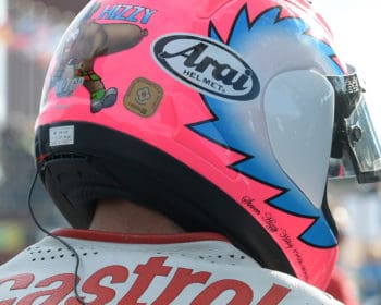 Hissy's unmistakable helmet - complete with haggis!